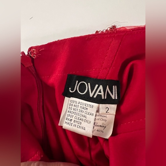 Jovani 00399A red gown $690 retail. - Picture 7 of 10